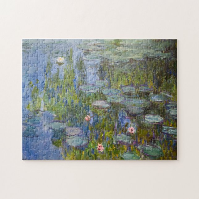 Claude Monet Water Lilies 1915 Impressionist Art Jigsaw Puzzle (Horizontal)