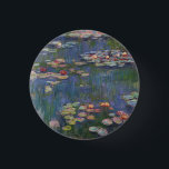 Claude Monet Water Lilies 1916 Fine Art 3 Cm Round Badge<br><div class="desc">Claude Monet Water Lilies 1916 Fine Art Button</div>