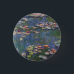 Claude Monet Water Lilies 1916 Fine Art 3 Cm Round Badge<br><div class="desc">Claude Monet Water Lilies 1916 Fine Art Button</div>