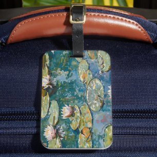 Claude Monet Water Lilies 1916 Fine Art Luggage Tag