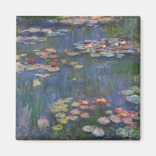 Claude Monet Water Lilies 1916 Fine Art Magnet