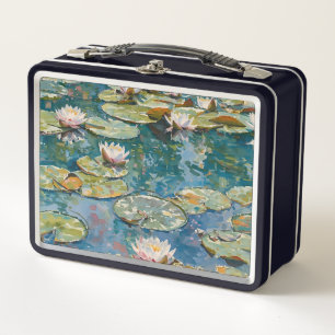 Claude Monet Water Lilies 1916 Fine Art Metal Lunch Box