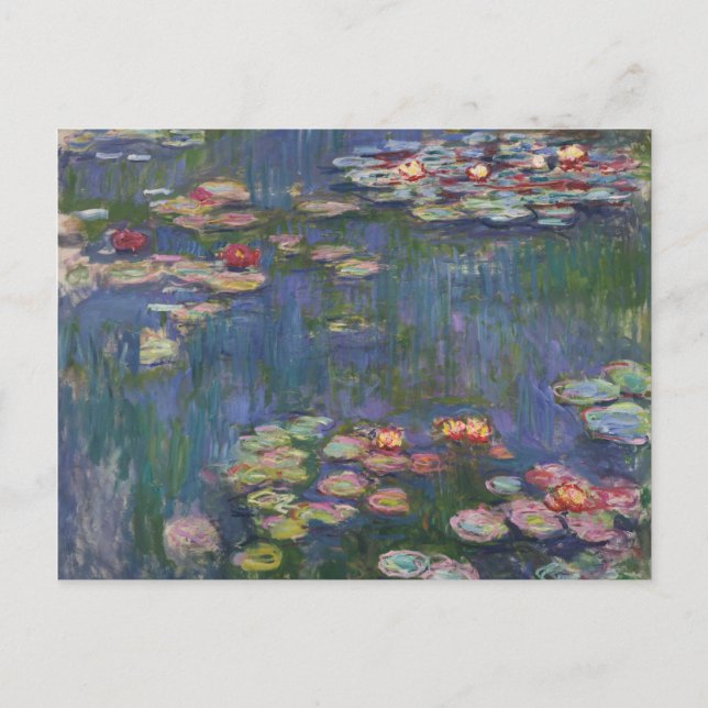 Claude Monet Water Lilies 1916 Fine Art Postcard (Front)