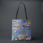 Claude Monet Water Lilies, 1916 Tote Bag<br><div class="desc">Water Lilies is a beautiful Impressionism style flower painting created by French Impressionist artist,  Claude Monet,  in 1916,  showing one of hundreds of his water lily pond paintings from his home in Giverny,  France.</div>
