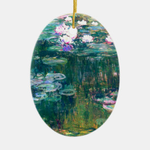 Claude Monet Water Lilies 1917 Ceramic Ornament