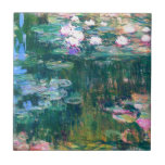 Claude Monet Water Lilies 1917 Ceramic Tile<br><div class="desc">Artist: Claude Monet
Title: Water Lillies
Year: 1917</div>