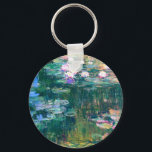 Claude Monet Water Lilies 1917 Key Ring<br><div class="desc">Artist: Claude Monet
Title: Water Lillies
Year: 1917</div>