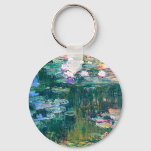 Claude Monet Water Lilies 1917 Key Ring
