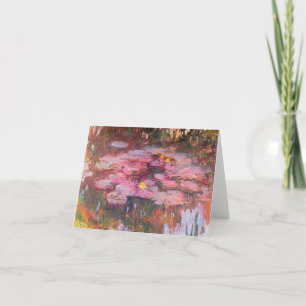 Claude Monet - Water Lilies 1917 Thank You Card