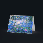 Claude Monet - Water Lilies, 1919, Card<br><div class="desc">Claude Monet famous painting,  Water Lilies,  1919.</div>