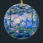 Claude Monet - Water Lilies, 1919, Ceramic Ornament<br><div class="desc">Monet famous painting of Water Lilies,  1919,  ornament.</div>