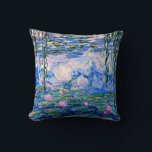 Claude Monet - Water Lilies, 1919 Cushion<br><div class="desc">Monet painting of Water Lilies,  1919,  throw pillow.</div>