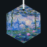 Claude Monet - Water Lilies, 1919, Glass Tree Decoration<br><div class="desc">Famous painting of Water Lilies,  1919,  by Claude Monet</div>