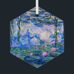 Claude Monet - Water Lilies, 1919, Glass Tree Decoration<br><div class="desc">Famous painting of Water Lilies,  1919,  by Claude Monet</div>