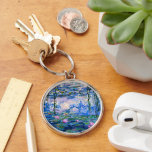 Claude Monet - Water Lilies, 1919, Key Ring<br><div class="desc">Famous painting by Claude Monet,  Water Lilies,  1919.</div>