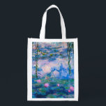 Claude Monet - Water Lilies 1919 Reusable Grocery Bag<br><div class="desc">Claude Monet - Water Lilies 1919 . Famous art painting.</div>