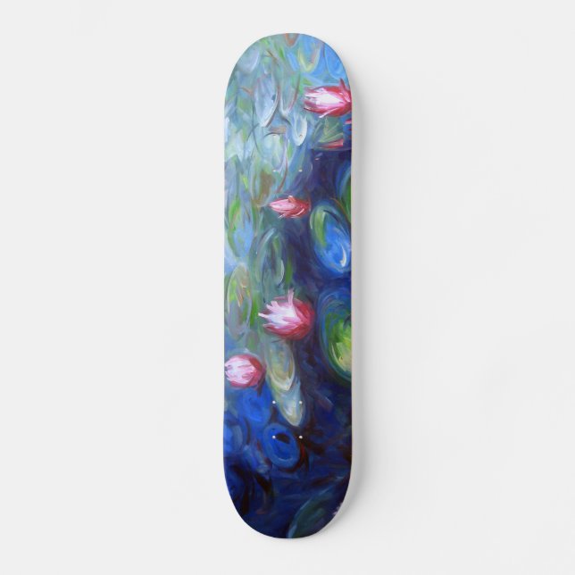 Claude Monet: Water Lilies 2 Skateboard (Front)