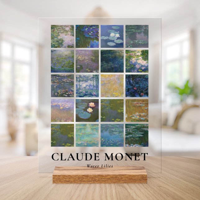 Claude Monet Water Lilies Acrylic Sign (Creator Uploaded)