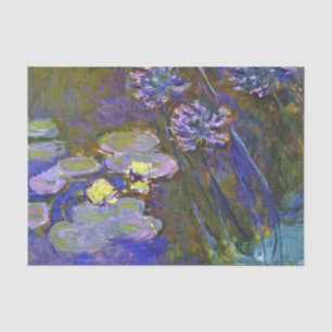 Claude Monet Water Lilies Agapanthus Tissue Paper