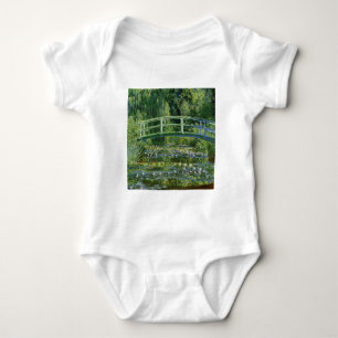 Claude Monet Water Lilies and Japanese Bridge Baby Bodysuit
