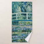 Claude Monet - Water Lilies And Japanese Bridge Bath Towel<br><div class="desc">Claude Monet - Water Lilies And Japanese Bridge (1899)</div>