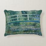 Claude Monet - Water Lilies and Japanese Bridge Decorative Cushion<br><div class="desc">Water Lilies and Japanese Bridge by Claude Monet, 1899. Claude Monet was a founder of French Impressionist painting, and the most consistent and prolific practitioner of the movement's philosophy of expressing one's perceptions before nature, especially as applied to plein-air landscape painting. The term "Impressionism" is derived from the title of...</div>