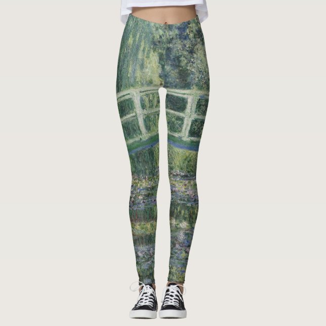 Claude Monet - Water Lilies And Japanese Bridge Leggings (Front)