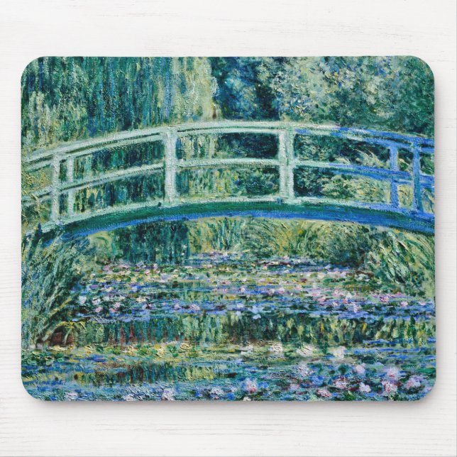 Claude Monet - Water Lilies And Japanese Bridge Mouse Pad (Front)