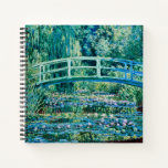 Claude Monet - Water Lilies And Japanese Bridge Notebook<br><div class="desc">Claude Monet - Water Lilies And Japanese Bridge (1899)</div>