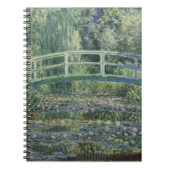 Claude Monet - Water Lilies And Japanese Bridge Notebook (Front)
