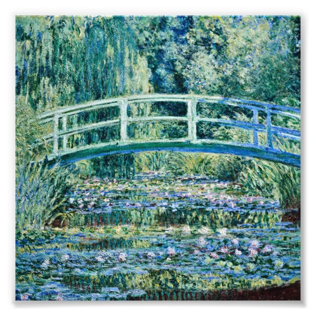 Claude Monet - Water Lilies And Japanese Bridge Photo Print (Front)