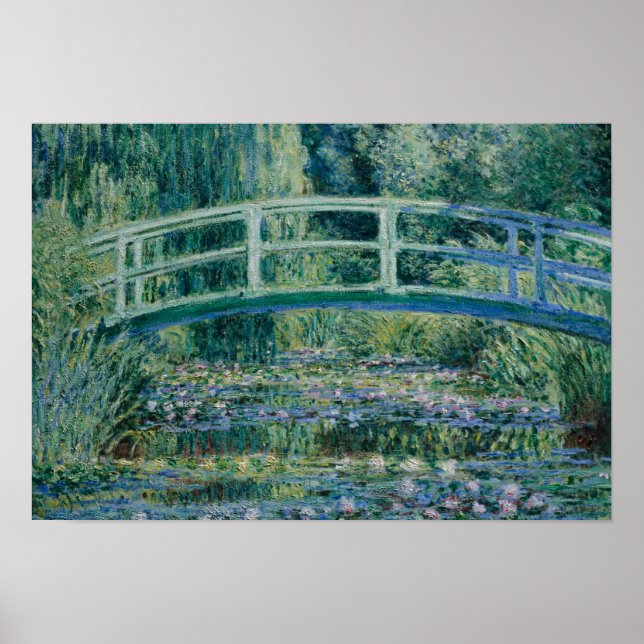 Claude Monet - Water Lilies and Japanese Bridge Poster (Front)