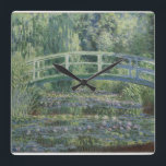 Claude Monet - Water Lilies And Japanese Bridge Square Wall Clock<br><div class="desc">Claude Monet - Water Lilies And Japanese Bridge</div>