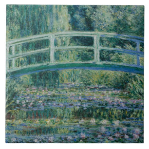 Claude Monet - Water Lilies and Japanese Bridge Tile