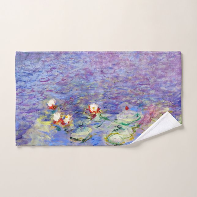 Claude Monet - Water Lilies Bath Towel Set (Hand Towel)