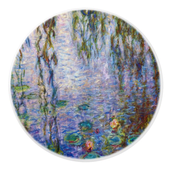 Claude Monet - Water Lilies Ceramic Knob (Front)