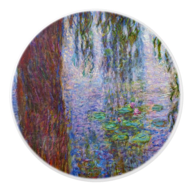 Claude Monet - Water Lilies Ceramic Knob (Front)