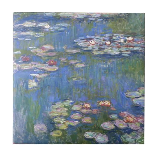Claude Monet // Water Lilies Ceramic Tile (Front)