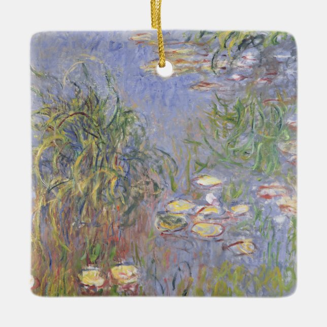 Claude Monet | Water-Lilies, Cluster of Grass Ceramic Ornament (Front)