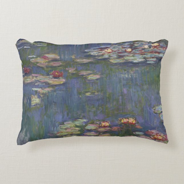 Claude Monet - Water Lilies Decorative Cushion (Front)