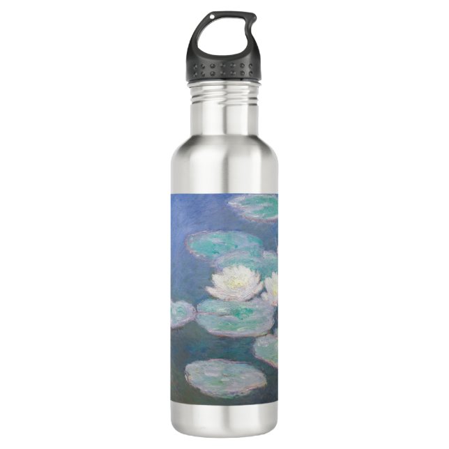 Claude Monet - Water Lilies, Evening Effect 710 Ml Water Bottle (Front)
