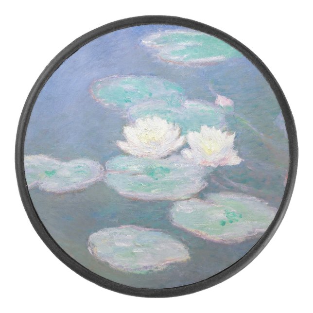 Claude Monet - Water Lilies, Evening Effect Hockey Puck (Front)