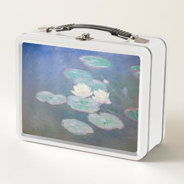 Claude Monet - Water Lilies, Evening Effect Metal Lunch Box (Front)