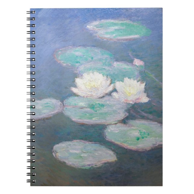 Claude Monet - Water Lilies, Evening Effect Notebook (Front)