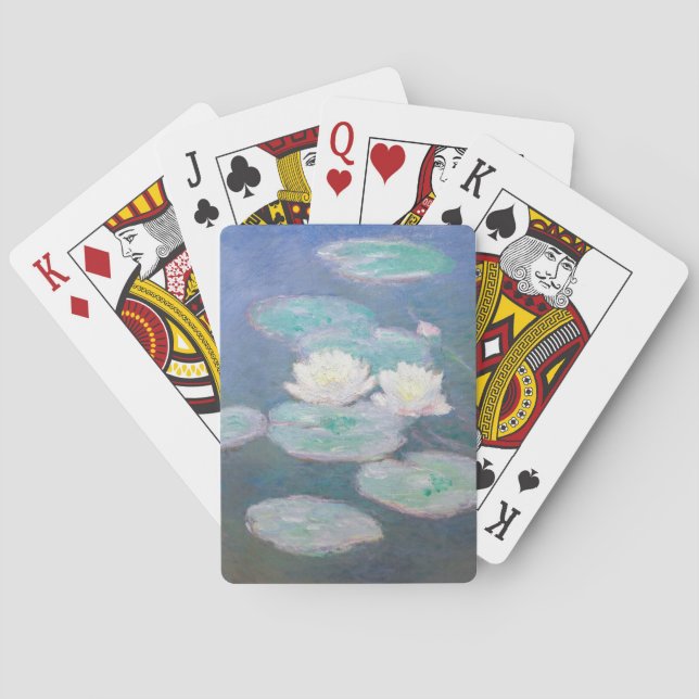 Claude Monet - Water Lilies, Evening Effect Playing Cards (Back)