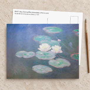 Claude Monet - Water Lilies, Evening Effect Postcard