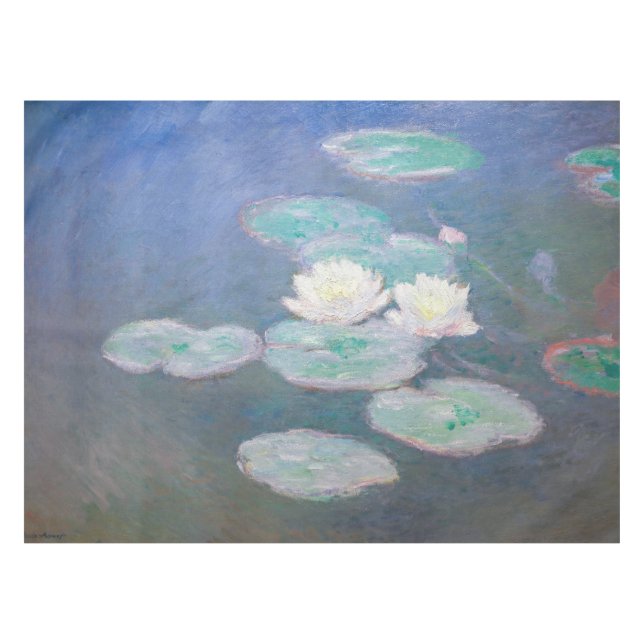 Claude Monet - Water Lilies, Evening Effect Tablecloth (Front (Horizontal))