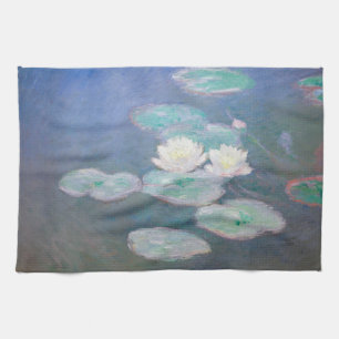 Claude Monet - Water Lilies, Evening Effect Tea Towel