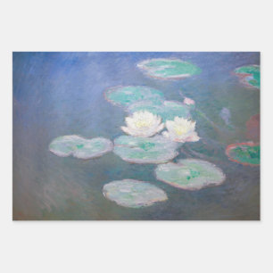 Claude Monet - Water Lilies, Evening Effect Wrapping Paper Sheet