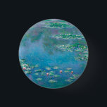 Claude Monet. Water Lilies. French impressionism 3 Cm Round Badge<br><div class="desc">Claude Monet "Water Lilies" button.</div>